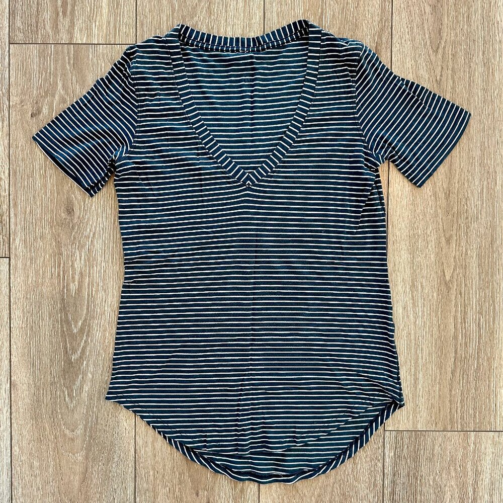 Lululemon Love V-Neck Striped Tee